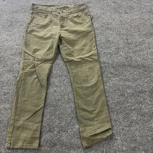 Tu Pants Mens Size 34x32 Olive Green Straight Fit Casual Five Pocket Trousers